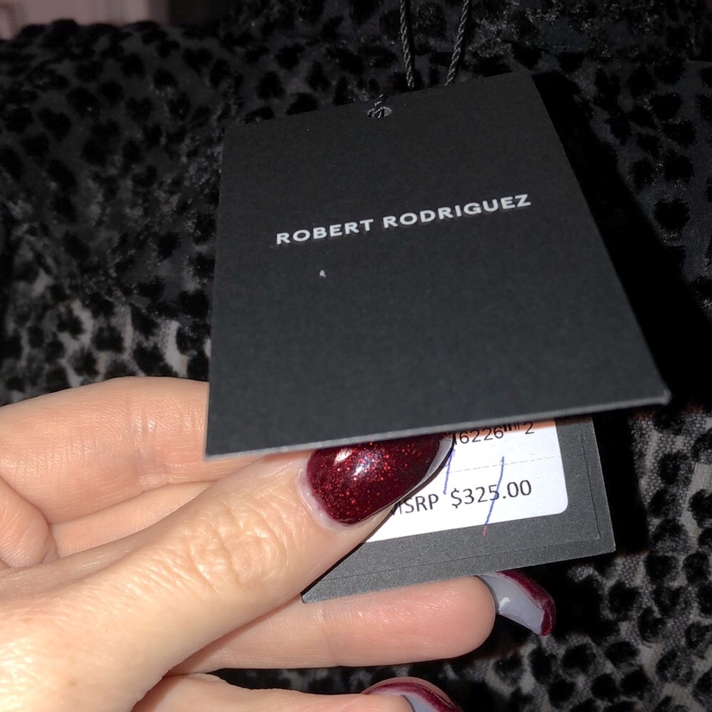 ROBERT RODRIGUEZ Pauline Burnout Velvet Top - Picture 10 of 14